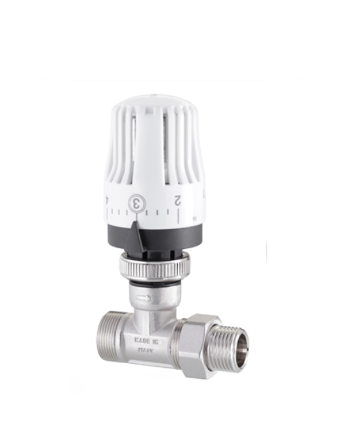 合川Full thermostatic straight valve for multilayer pipe, copper pipe, PEX, PP, PB